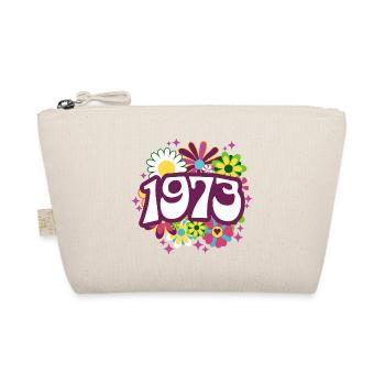 Birthday Party Woman 1973 50 Years Anniversary - Organic Pouch - nature - Front
