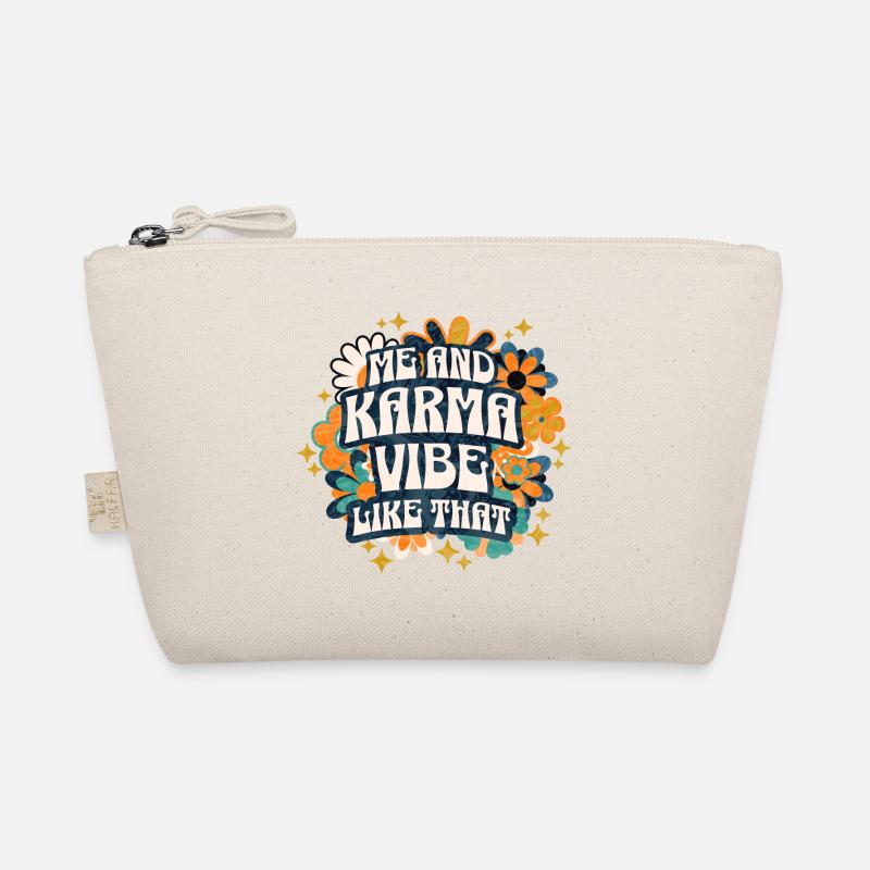 Phrase Sarcastique et Drôle Karma Fleur Rétro Trousse biologique