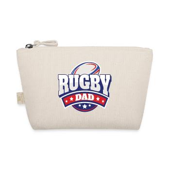 Vater Rugby-Spieler Geschenk Papa Rugby-Unterstützer - Bio-Täschchen - Natur - Vorne