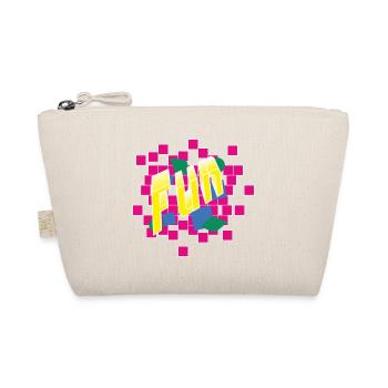 80er Jahre fun SpaßDisco dance Miami Retro Vintage - Bio-Täschchen - Natur - Vorne