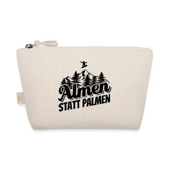 Snowboard Almen Statt Palmen Snowboarder - Bio-Täschchen - Natur - Vorne