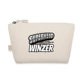 Superheld, clever getarnt als Winzer - Bio-Täschchen - Natur - Vorne
