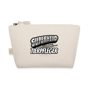 Superheld, clever getarnt als Tierpfleger - Bio-Täschchen - Natur - Vorne