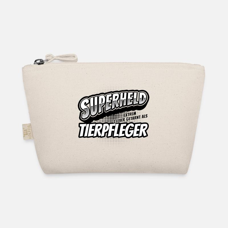 Superheld, clever getarnt als Tierpfleger Bio-Täschchen