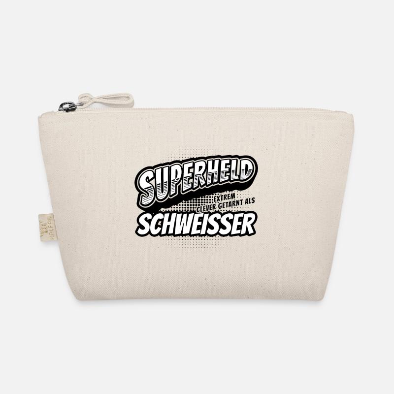 Superheld, clever getarnt als Schweisser Bio-Täschchen