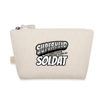 Superheld, clever getarnt als Soldat - Bio-Täschchen - Natur - Vorne