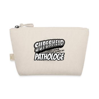 Superheld, clever getarnt als Pathologe - Bio-Täschchen - Natur - Vorne