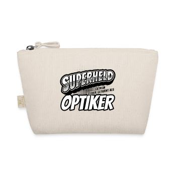 Superheld, clever getarnt als Optiker - Bio-Täschchen - Natur - Vorne