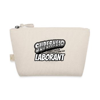 Superheld, clever getarnt als Laborant - Bio-Täschchen - Natur - Vorne
