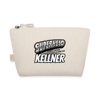 Superheld, clever getarnt als Kellner - Bio-Täschchen - Natur - Vorne