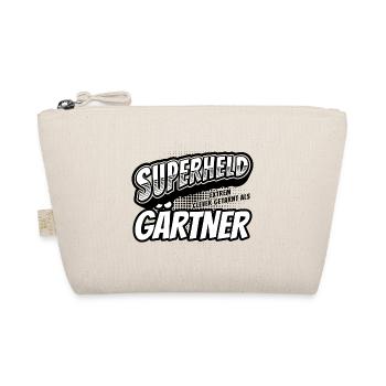 Superheld, clever getarnt als Gärtner - Bio-Täschchen - Natur - Vorne