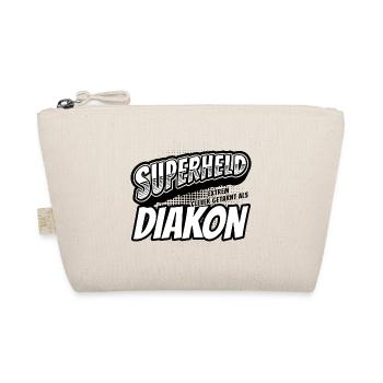 Superheld, clever getarnt als Diakon - Bio-Täschchen - Natur - Vorne