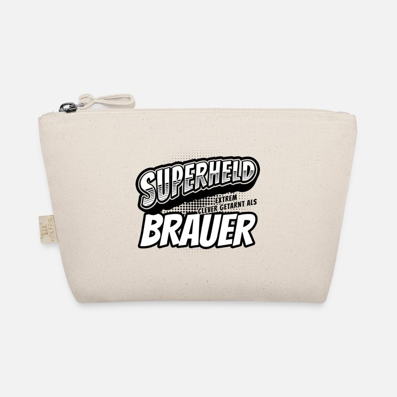 Superheld, clever getarnt als Brauer Bio-Täschchen