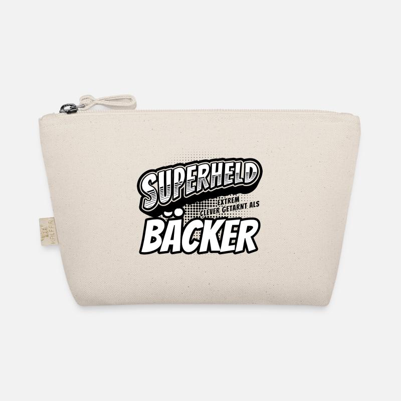 Superheld, clever getarnt als Bäcker Bio-Täschchen