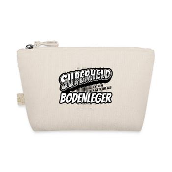 Superheld, clever getarnt als Bodenleger - Bio-Täschchen - Natur - Vorne