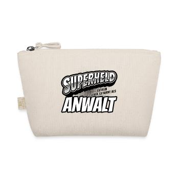 Superheld, clever getarnt als Anwalt - Bio-Täschchen - Natur - Vorne