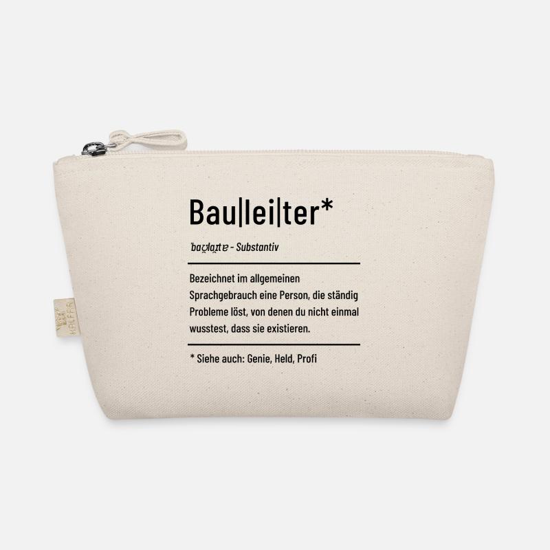 Bauleiter - Baustelle - Bauleitung Bio-Täschchen