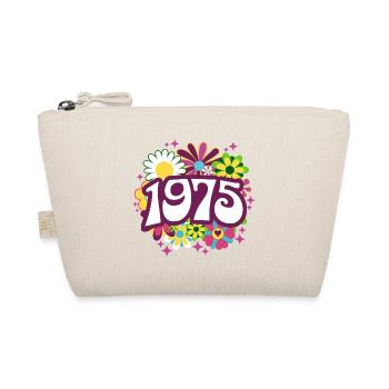 Retro Groovy Jahr 1975 Frauen 50 Jahre alter Geburtstag - Bio-Täschchen - Natur - Vorne