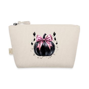 Retro Halloween Disco Pumpkin - Organic Pouch - nature - Front