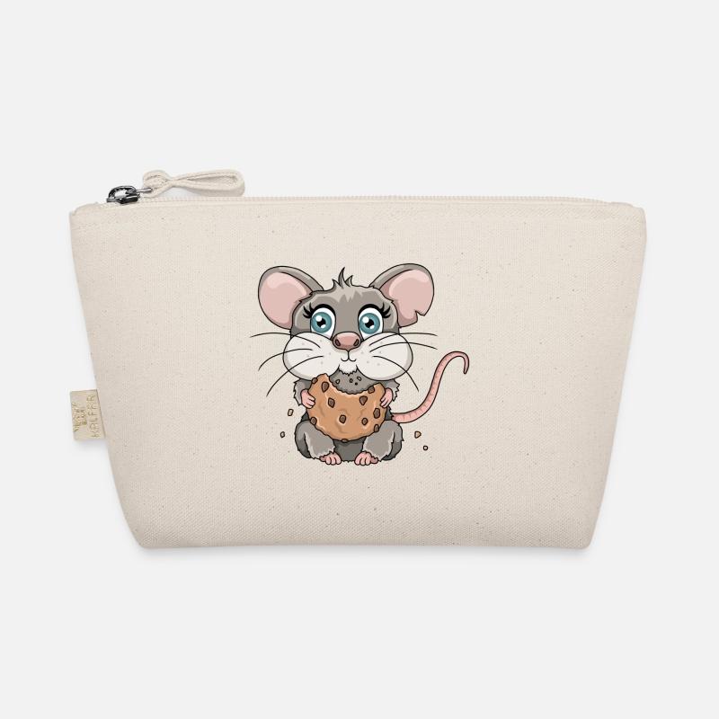 Illustration de dessin animé de miettes de biscuits de souris mignonne Trousse biologique