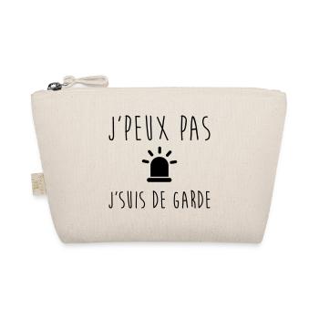 J'peux pas j'suis de garde, idée cadeau collègue - Trousse biologique - nature - Devant