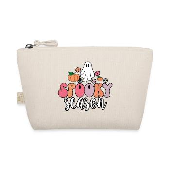 Groovy Ghost Spooky Season T-Shirt - Organic Pouch - nature - Front