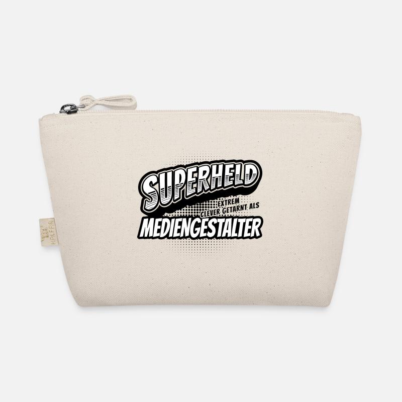 Superheld, clever getarnt als Mediengestalter Bio-Täschchen