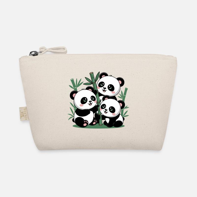 Niedlicher Panda Bambuswald Bio-Täschchen