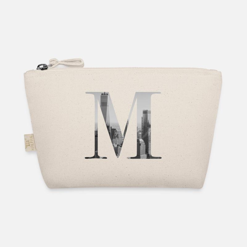 New York Letter M Organic Pouch