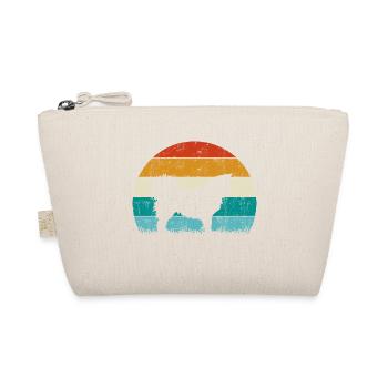 Islandhund Vintage Retro - Bio-Täschchen - Natur - Vorne