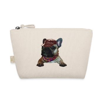 Bully, Frenchie, French Bulldog, Gift - Organic Pouch - nature - Front