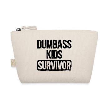 Humor Family Kids Mom Dad - Organic Pouch - nature - Front
