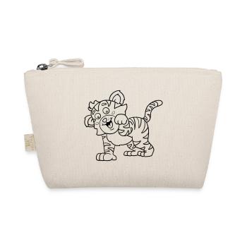 Tigre mignon, coloriage pour les enfants - Trousse biologique - nature - Devant