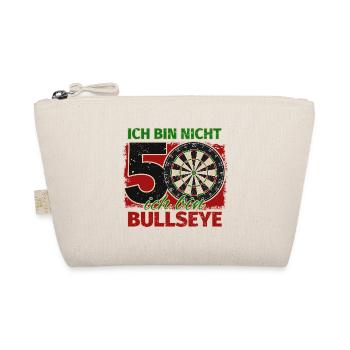 Ich bin nicht 50 ich bin Bullseye Geburtstag Dart - Bio-Täschchen - Natur - Vorne