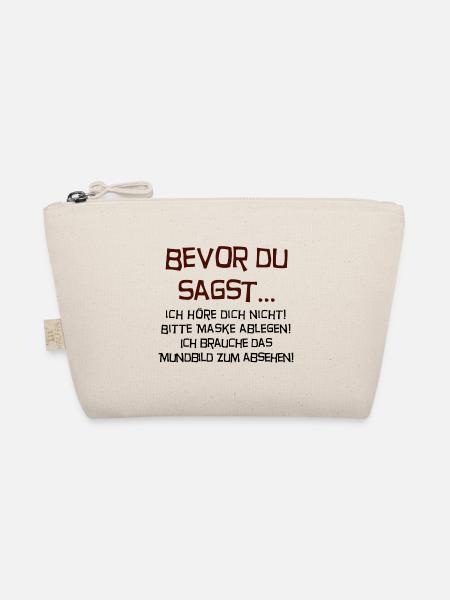 Bevor du sagst... - Bio-Täschchen - Natur - Vorne