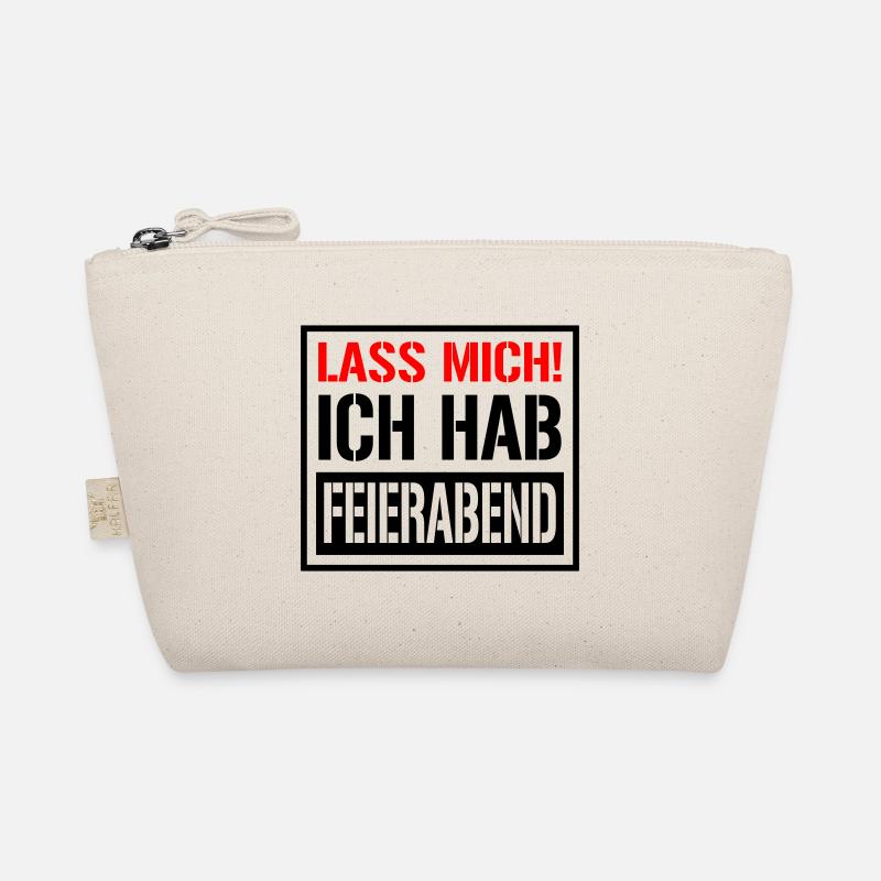 Lass Mich Ich hab Feierabend | Farben änderbar - Bio-Täschchen - Natur