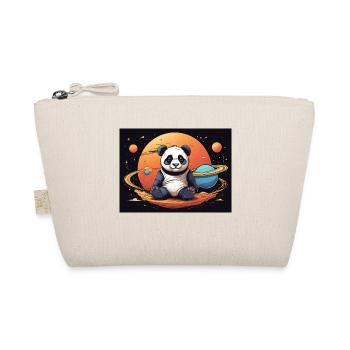 Panda im Weltraum - Bio-Täschchen - Natur - Vorne