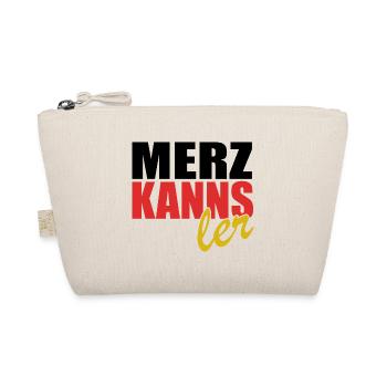 Merz kanns - Kanzler - Kanzlerkandidat - Bio-Täschchen - Natur - Vorne