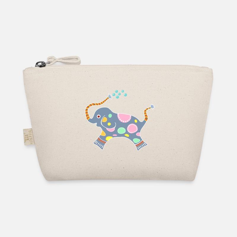 Little elephant blowing bubbles Organic Pouch