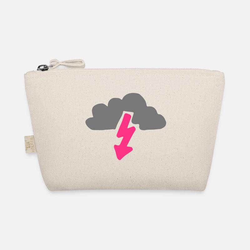 Yellow lightning cloud Organic Pouch