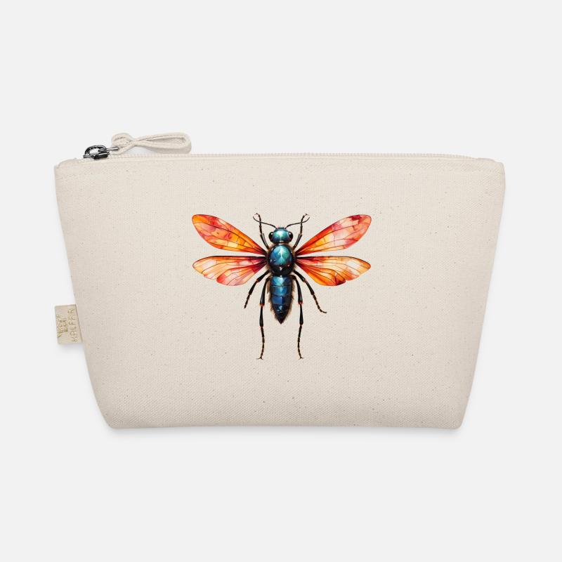 Cool colorful boho fly, mosquito, flying insect Organic Pouch