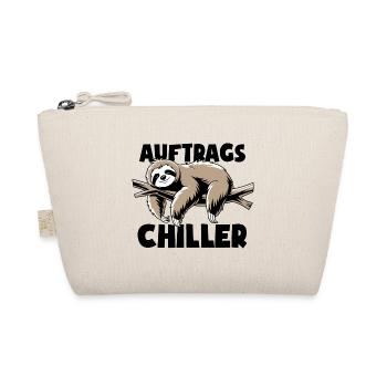 Faultier - Auftrags Chiller - Faulenzen Geschenk - Bio-Täschchen - Natur - Vorne