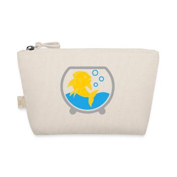 Goldfish in a crystal ball | Colors changeable - Organic Pouch - nature - Front