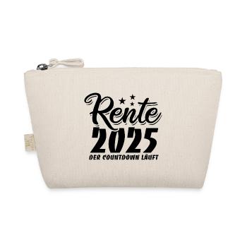 Rente 2025 der Countdown läuft - Ruhestand Pension - Bio-Täschchen - Natur - Vorne