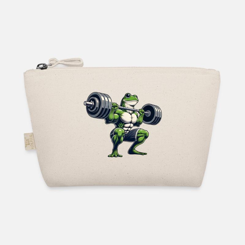 Grenouille avec haltères d’entraînement physique Trousse biologique