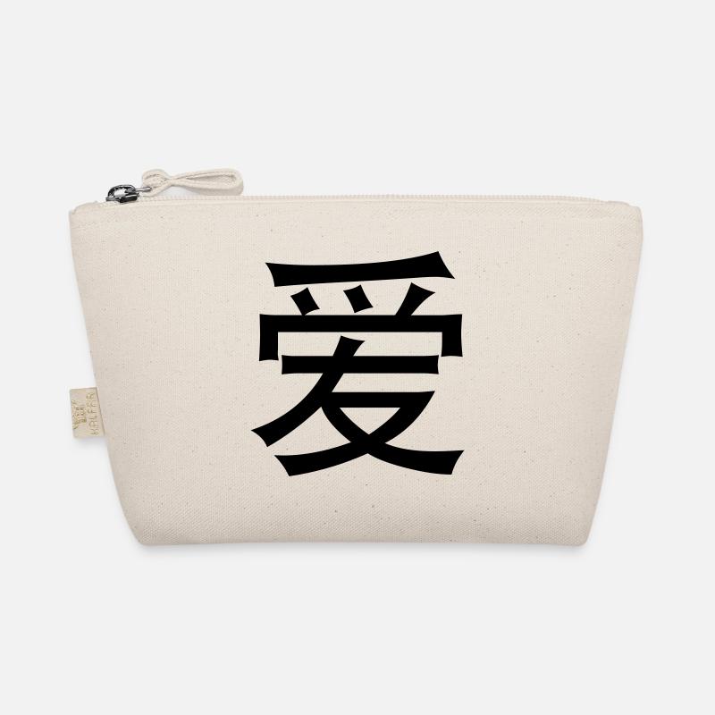Chinesische Worte: Liebe Bio-Täschchen