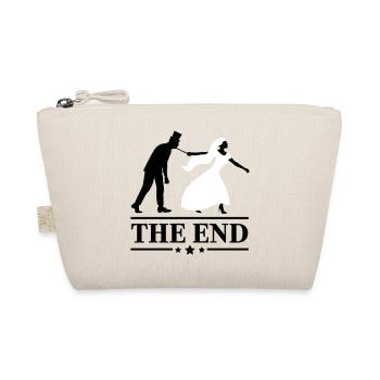 Schlips JGA Game over the end Junggesellen Party - Organic Pouch - nature - Front