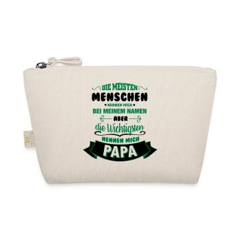 Beim Namen nennen - Papa - Bio-Täschchen - Natur - Vorne
