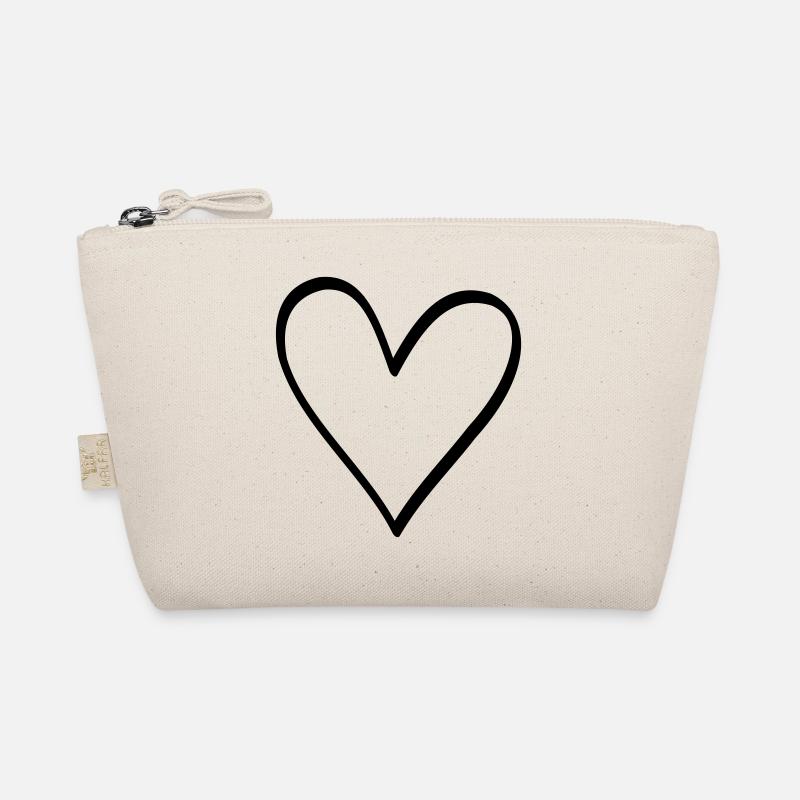 Herz Symbol Liebe Freundschaft Leben Geschenk Bio-Täschchen