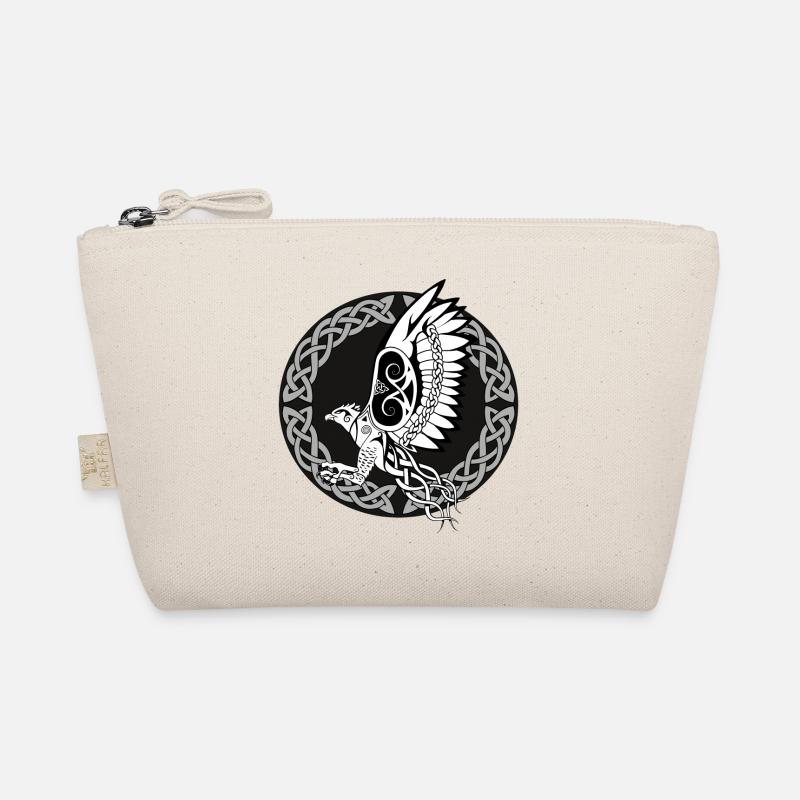 Keltische Harpyie / Celtic Harpy Bird (Mit Kreis) - Bio-Täschchen - Natur